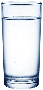 CandiSlim en un vaso de agua, listo para consumir.