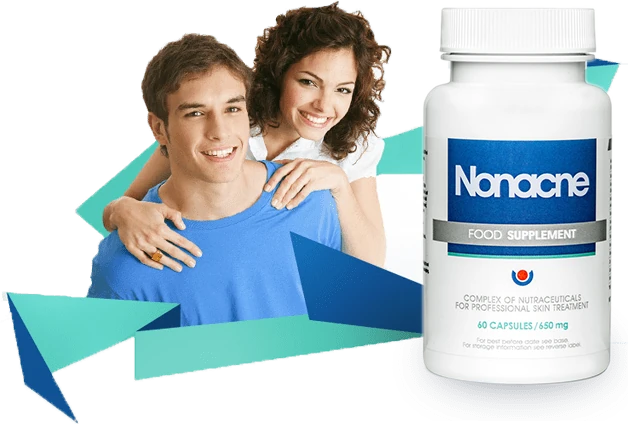 Envase de Nonacne, suplemento para el acné